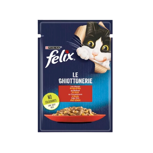 Felix Sığır Etli Pouch Kedi Maması 85 g