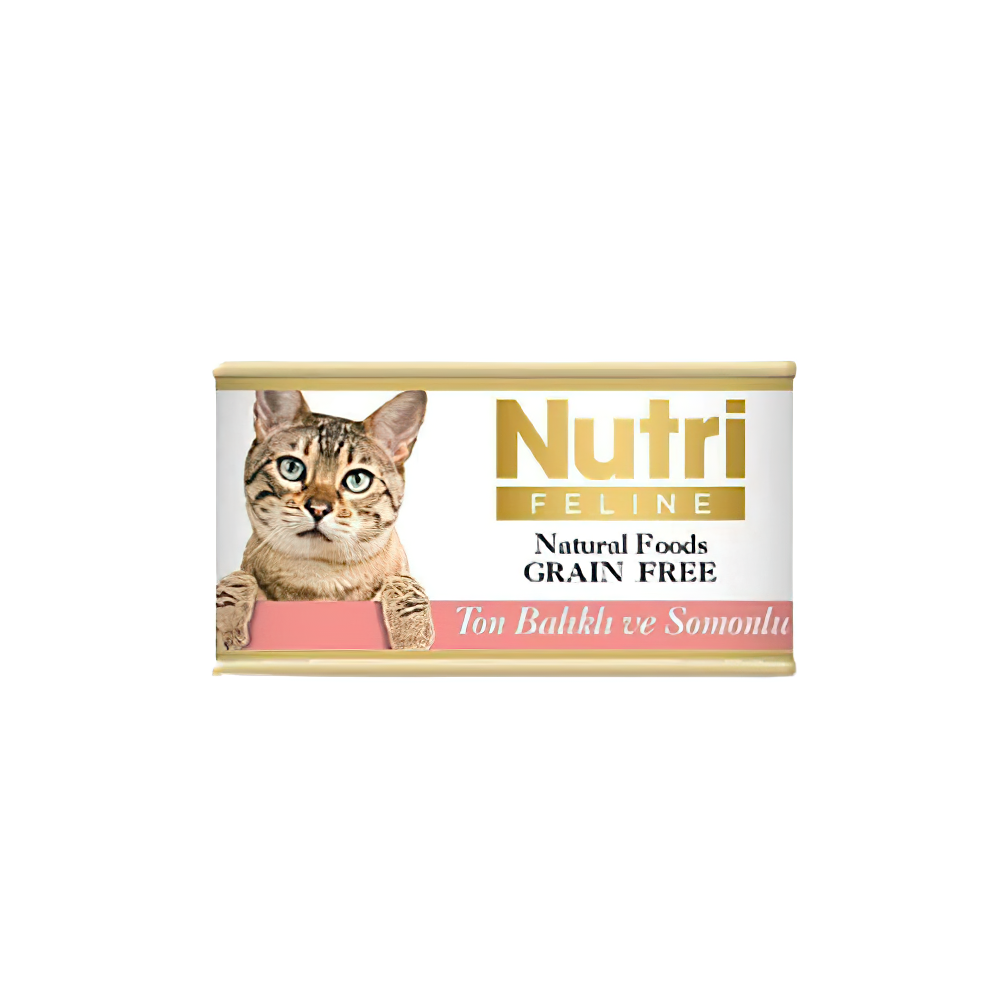 Nutri Ton Balıklı Somonlu Yetişkin Kedi Konserve Maması 85 g