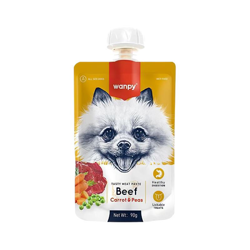 Wanpy Sığır Etli Havuçlu Ezme Köpek Maması 90 g
